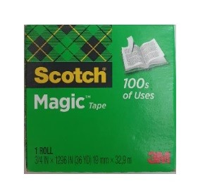 Băng keo ma thuật mờ dán tiền, hồ sơ, giấy 3M 810 Scotch Magic