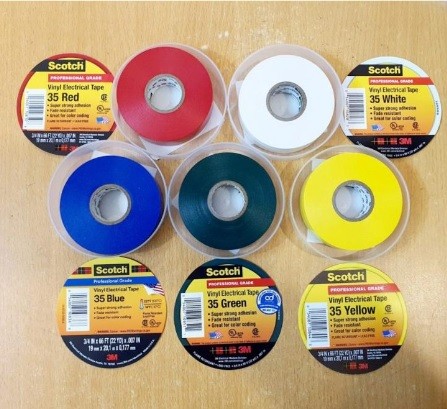 Băng keo điện trung thế 3M Vinyl Electrical Tape Scotch 35 nhiều màu 19mm x 20m