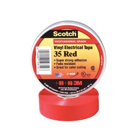 Băng keo điện trung thế 3M Vinyl Electrical Tape Scotch 35 nhiều màu 19mm x 20m