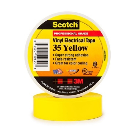 Băng keo điện trung thế 3M Vinyl Electrical Tape Scotch 35 nhiều màu 19mm x 20m