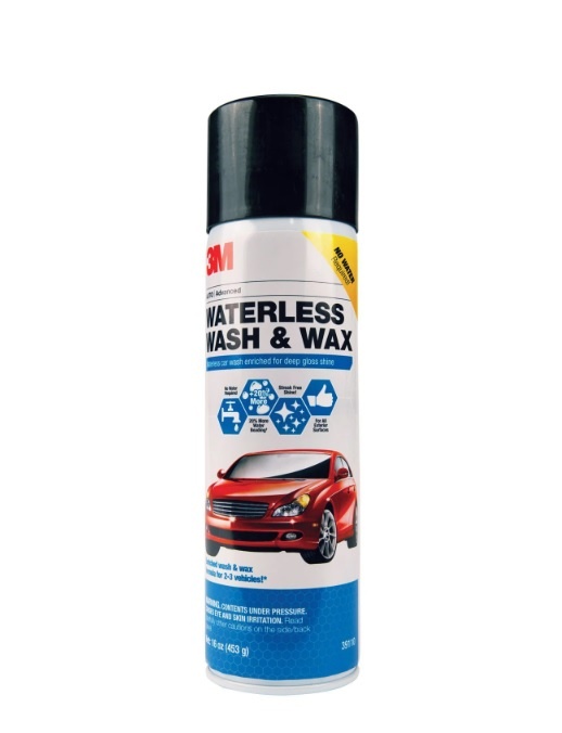 Chai xịt bọt rửa xe không cần nước, làm bóng nhanh 3M Waterless Wash & Wax 39110 453g