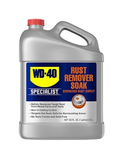 Dung dịch ngâm tẩy rỉ sét gốc nước WD-40 Rust Remover Soak an toàn cho da 3.78L