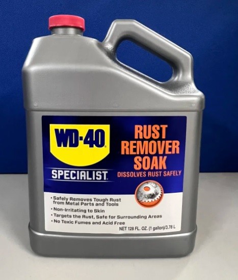 Dung dịch ngâm tẩy rỉ sét gốc nước WD-40 Rust Remover Soak an toàn cho da 3.78L