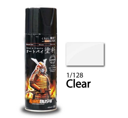 Chai xịt sơn phủ bóng bóng trong suốt Samurai 1/128 400ml