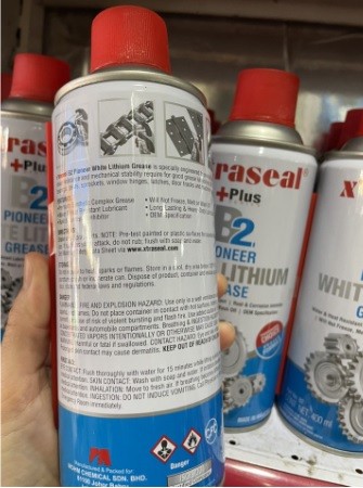 Mỡ bò trắng bôi trơn cao cấp X’traseal B2 Pioneer White Lithium Grease