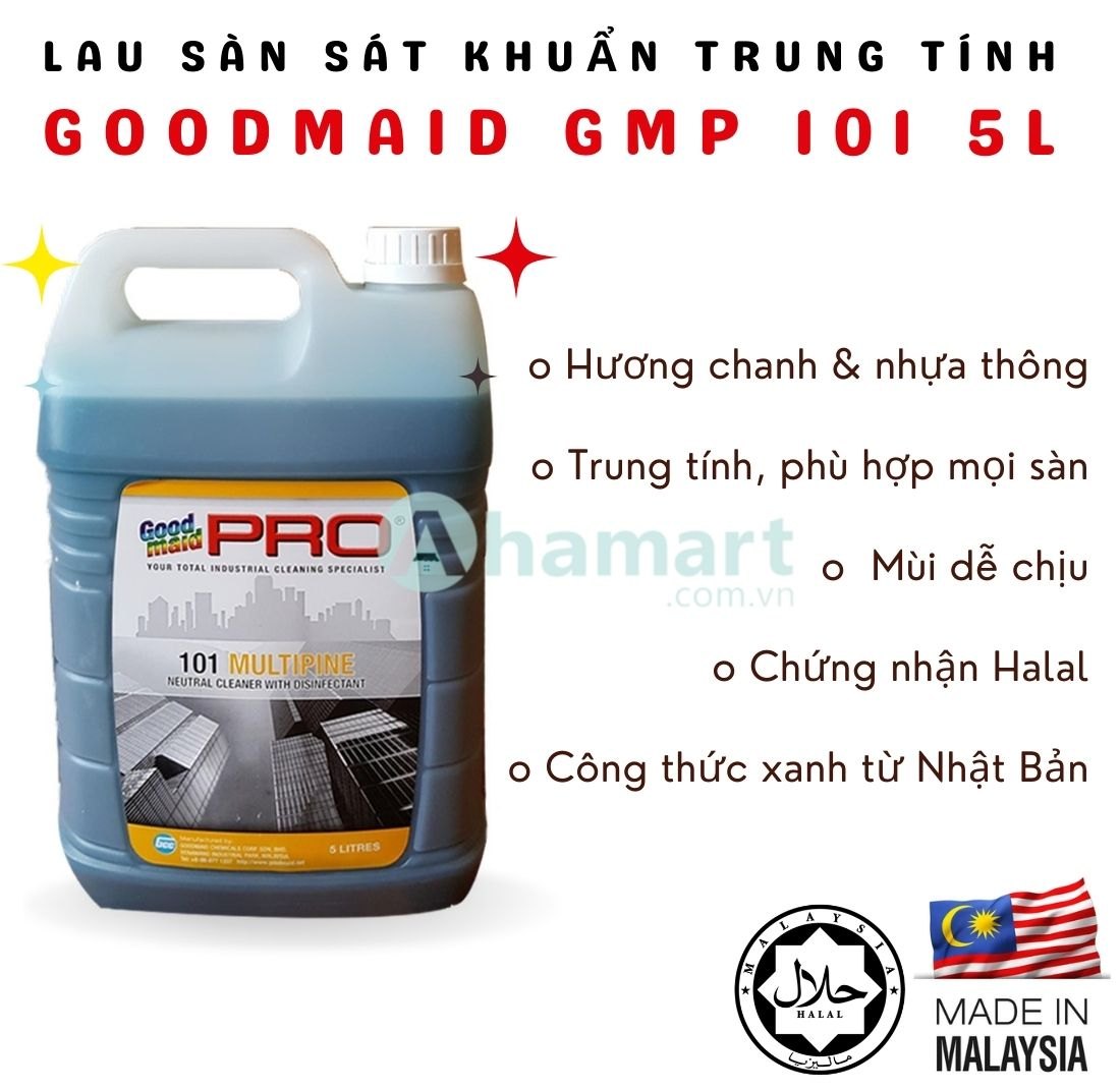 Nước lau sàn sát khuẩn trung tính Goodmaid Pro GMP 101 Multipine