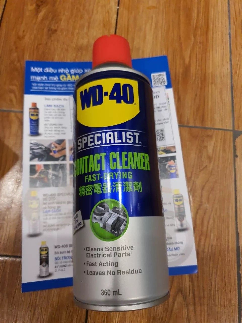 Chai xịt vệ sinh bo mạch, mạch điện WD-40 Specialist Fast Drying Contact Cleaner 350016 360ml