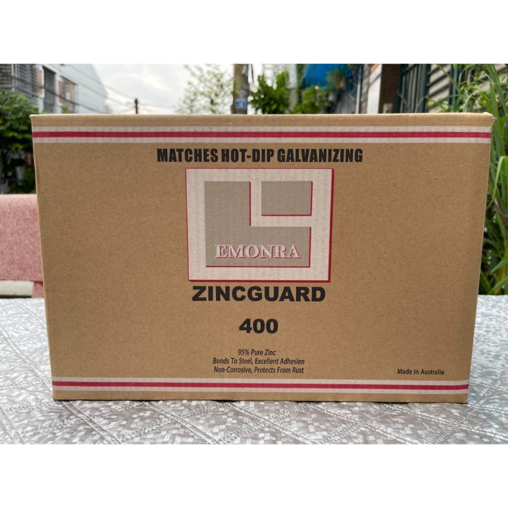 Sơn mạ kẽm lạnh Emonra Zinc Guard ZG400 màu bạc sáng