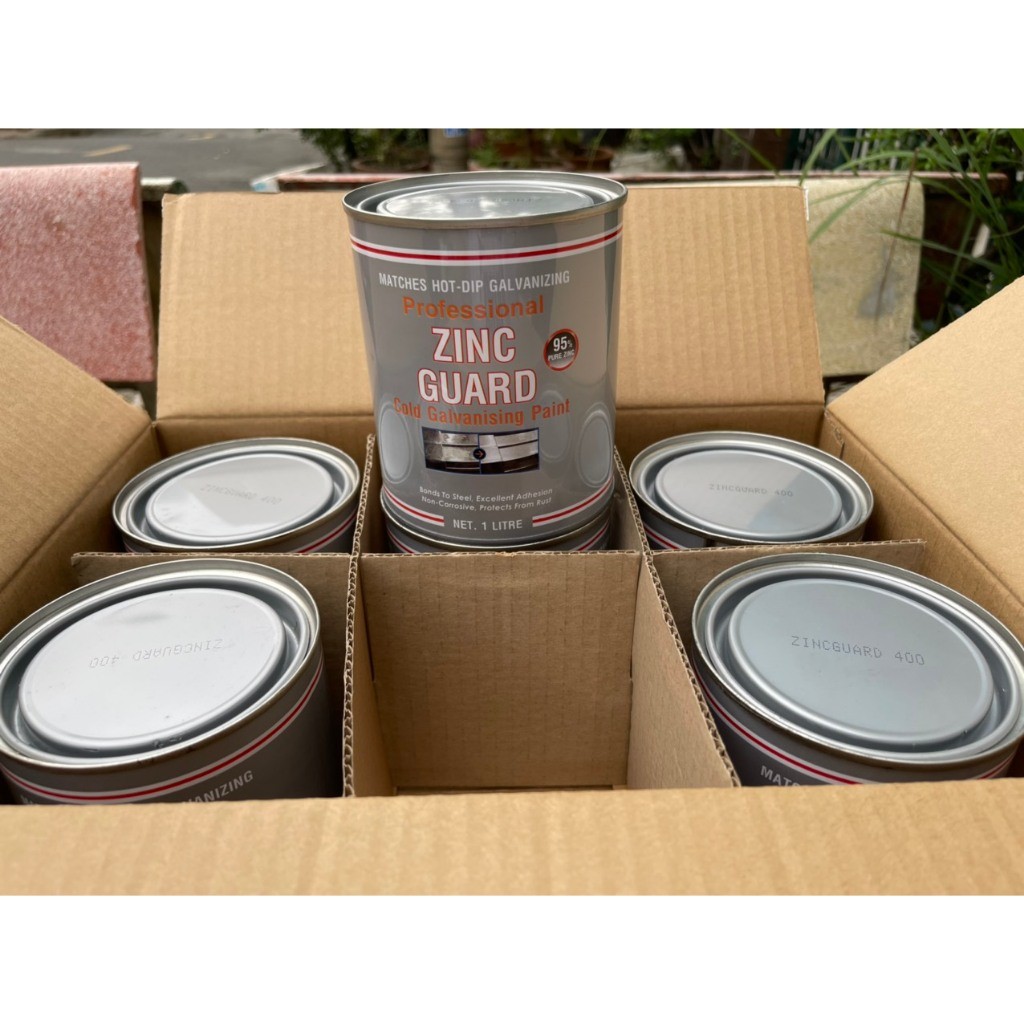 Sơn mạ kẽm lạnh Emonra Zinc Guard ZG400 màu bạc sáng