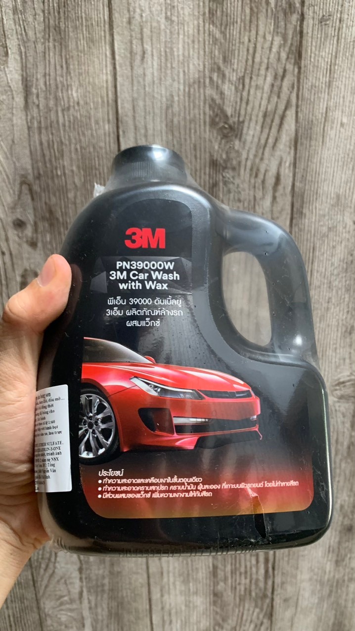 Xà phòng rửa xe siêu bọt, tạo độ bóng 3M Car Wash With Wax PN39000W 1L