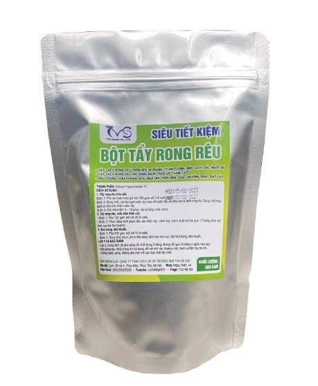 Bột tẩy rong rêu, khử trùng TVS HT01 trên gạch, xi măng, ngói, đá 500g ...