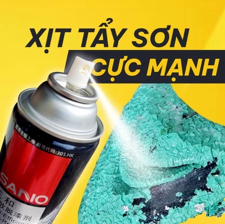 Chai xịt tẩy sơn Sano cho kim loại, thủy tinh H120-60 400ml