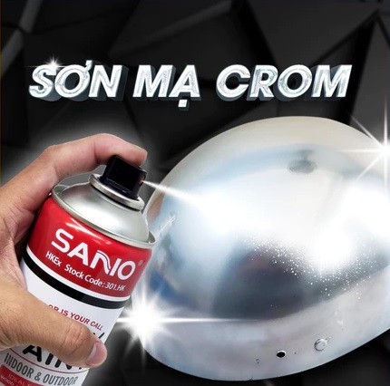 Sơn hiệu ứng mạ crom bạc sáng Sano 301.HK 400ml