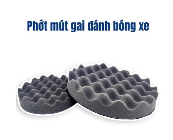 Mút, phớt đánh bóng xe dạng sóng hiệu quả cao 5 inch, 8 inch