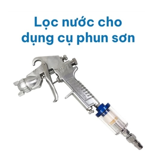 Bộ lọc hơi nước kèm đầu nối hơi dùng cho súng phun sơn
