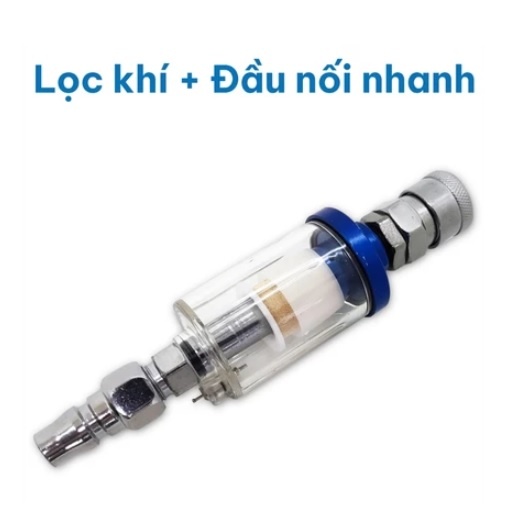 Bộ lọc hơi nước kèm đầu nối hơi dùng cho súng phun sơn