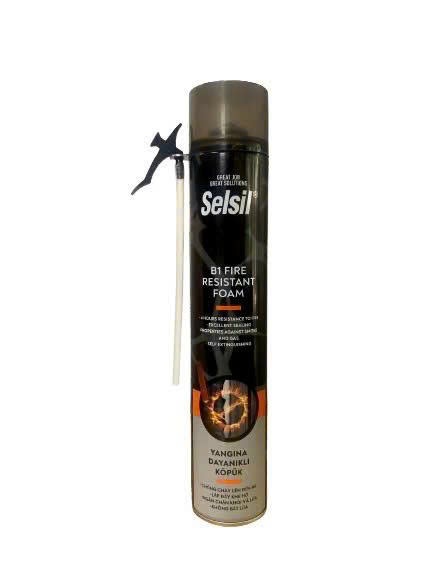 Keo trám bọt nở chống cháy, cách âm, cách nhiệt Selfoam B1 Fire Resistant 750ml có vòi