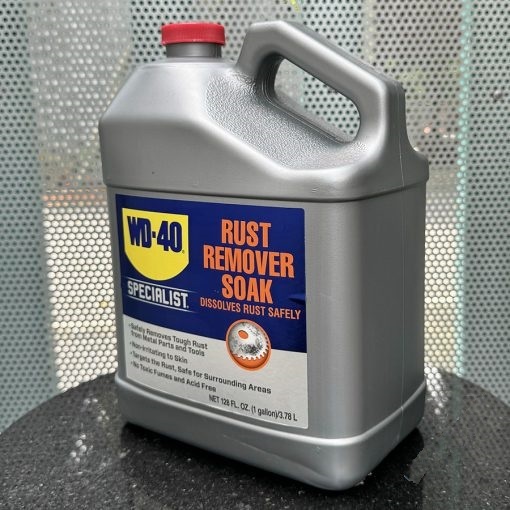 Dung dịch ngâm tẩy rỉ sét gốc nước WD-40 (WD40) Rust Remover Soak an toàn cho da 3.78L
