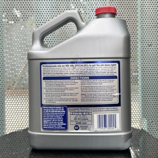 Dung dịch ngâm tẩy rỉ sét gốc nước WD-40 (WD40) Rust Remover Soak an toàn cho da 3.78L