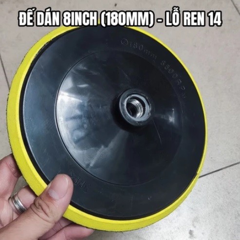 Đế chà nhám, đánh bóng 4 inch, 5 inch, 8 inch
