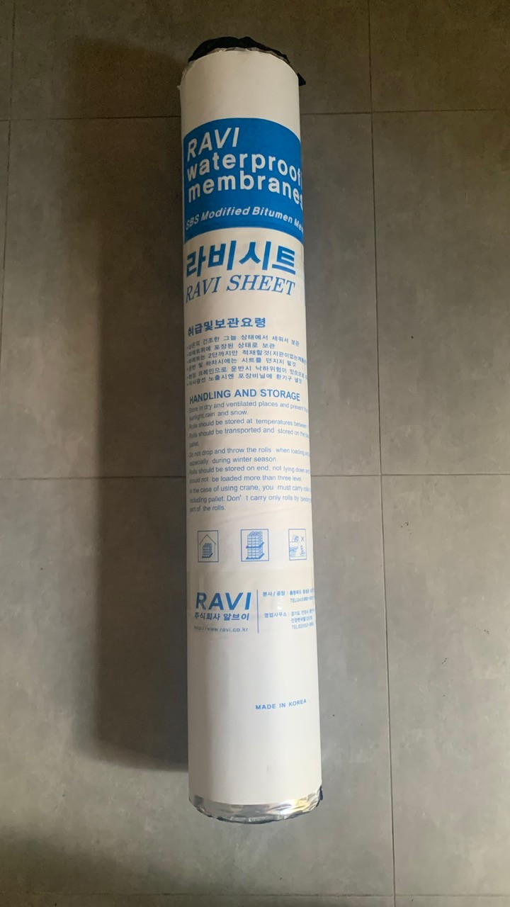 Băng keo chống thấm Bitumen tự dính Ravi Hàn Quốc