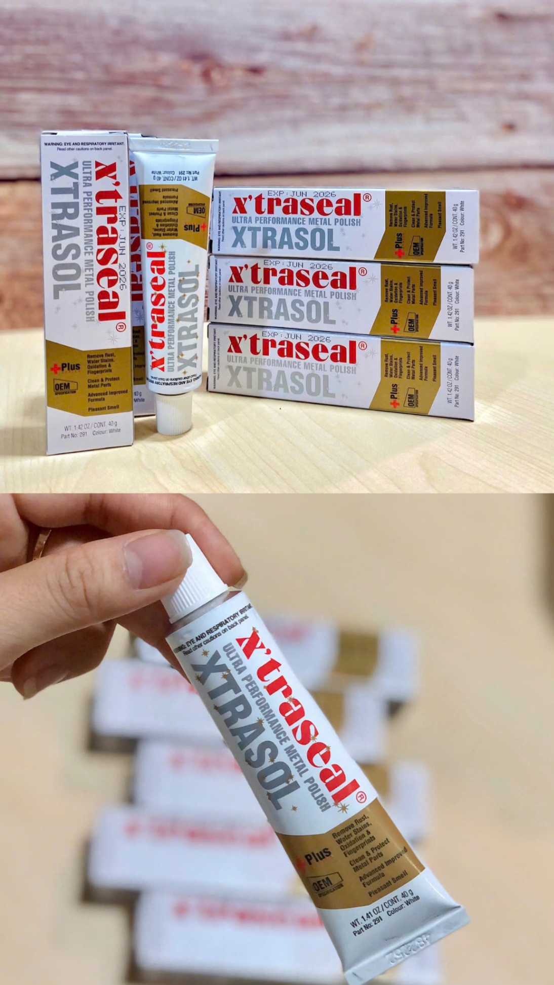 Kem vệ sinh, đánh bóng inox, kim loại X’traseal Ultra Performance Metal Polish Xtrasol MC-291