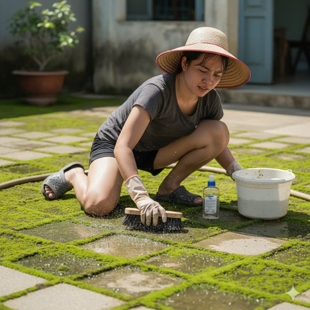 Bột tẩy rong rêu xanh TNT hiệu quả chính hãng