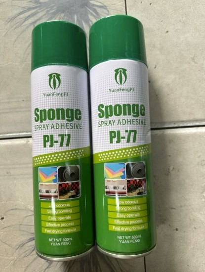 Keo xịt đa năng dán nhiều loại vật liệu Yuan Feng Sponge Spray Adhesive PJ-77 (PJ77) 600ml