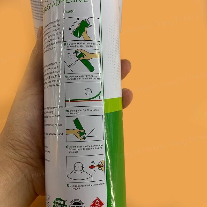 Keo xịt đa năng dán nhiều loại vật liệu Yuan Feng Sponge Spray Adhesive PJ-77 (PJ77) 600ml