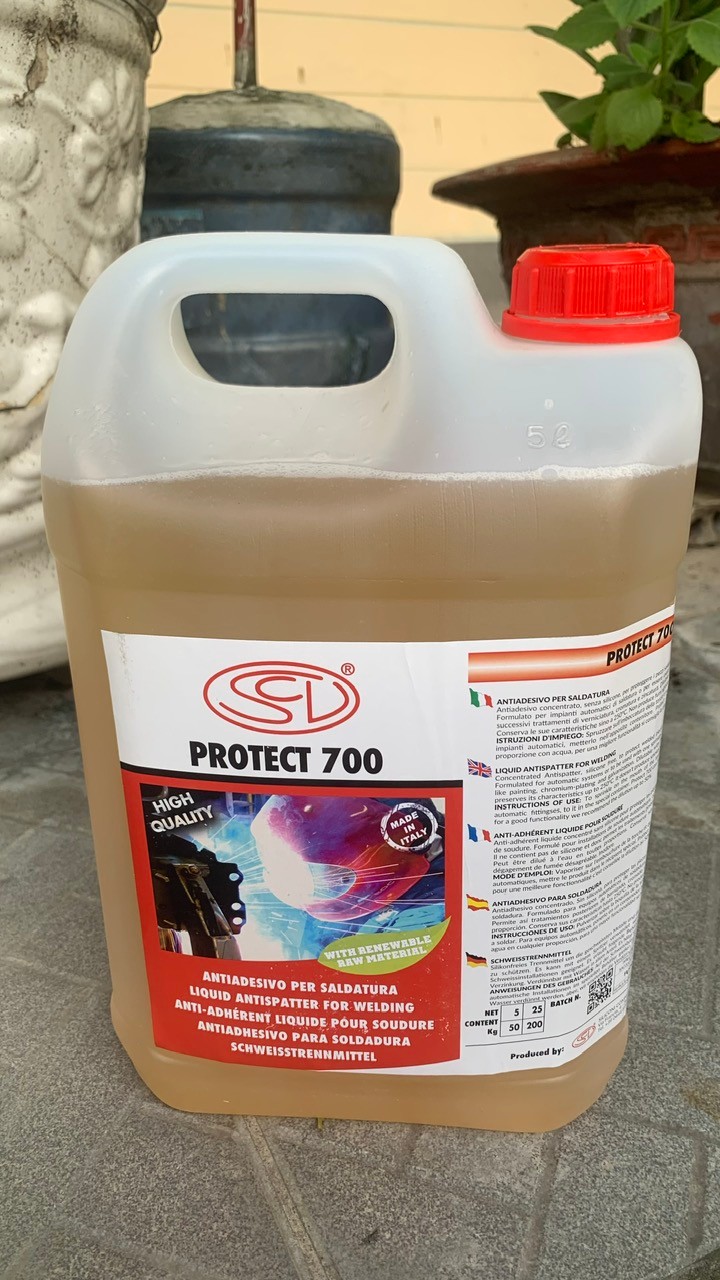 Dung dịch chống bám dính xỉ hàn Siliconi Protect 700 5kg, 25kg