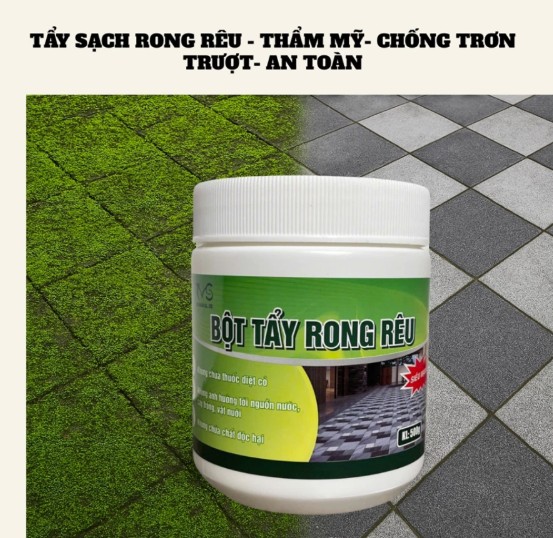 Bột Tẩy Rong Rêu TVS HT01 500g sạch rêu trên mọi bề mặt