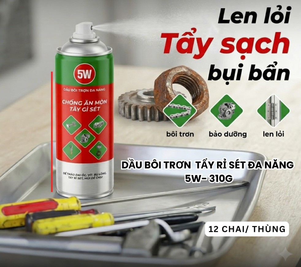 Chai xịt tẩy, chống rỉ sét, bôi trơn chống ăn mòn 3M 5-W (5W) 310g