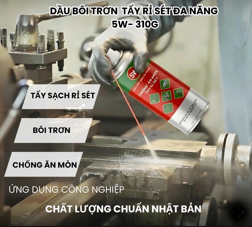 Chai xịt tẩy, chống rỉ sét, bôi trơn chống ăn mòn 3M 5-W (5W) 310g