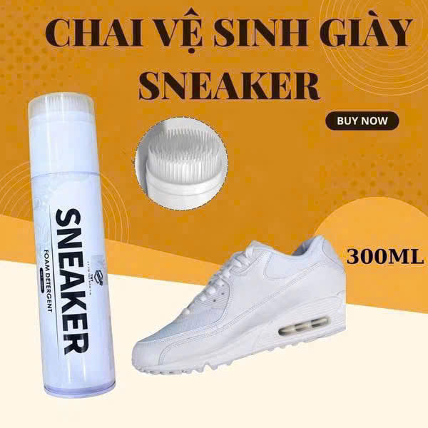 Chai xịt vệ sinh giày dép Sneaker Foam Detergent 300ml