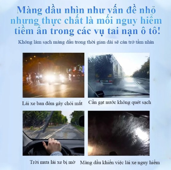 Chai xịt vệ sinh loại bỏ màng dầu trên kính Graywell 350ml