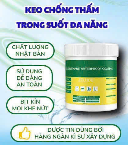 Keo chống thấm tường sàn trong suốt hiệu quả 300g