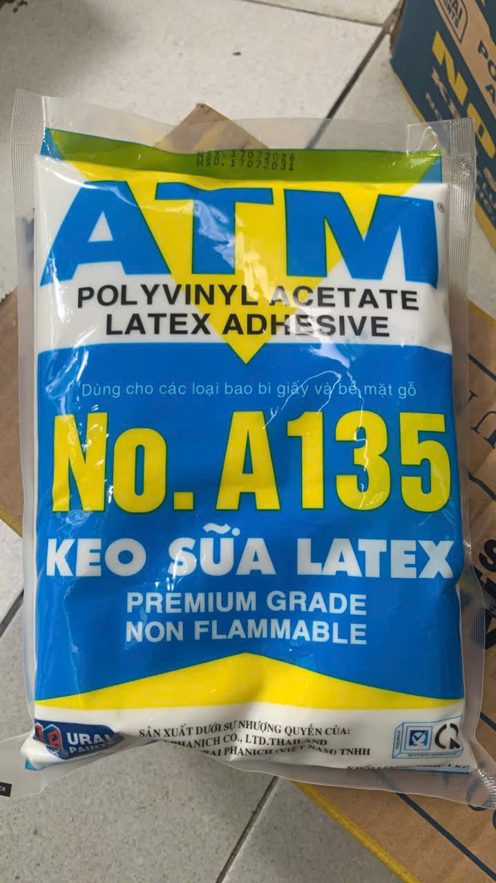 Keo sữa Latex ATM A135 không gây cháy bịch 1kg