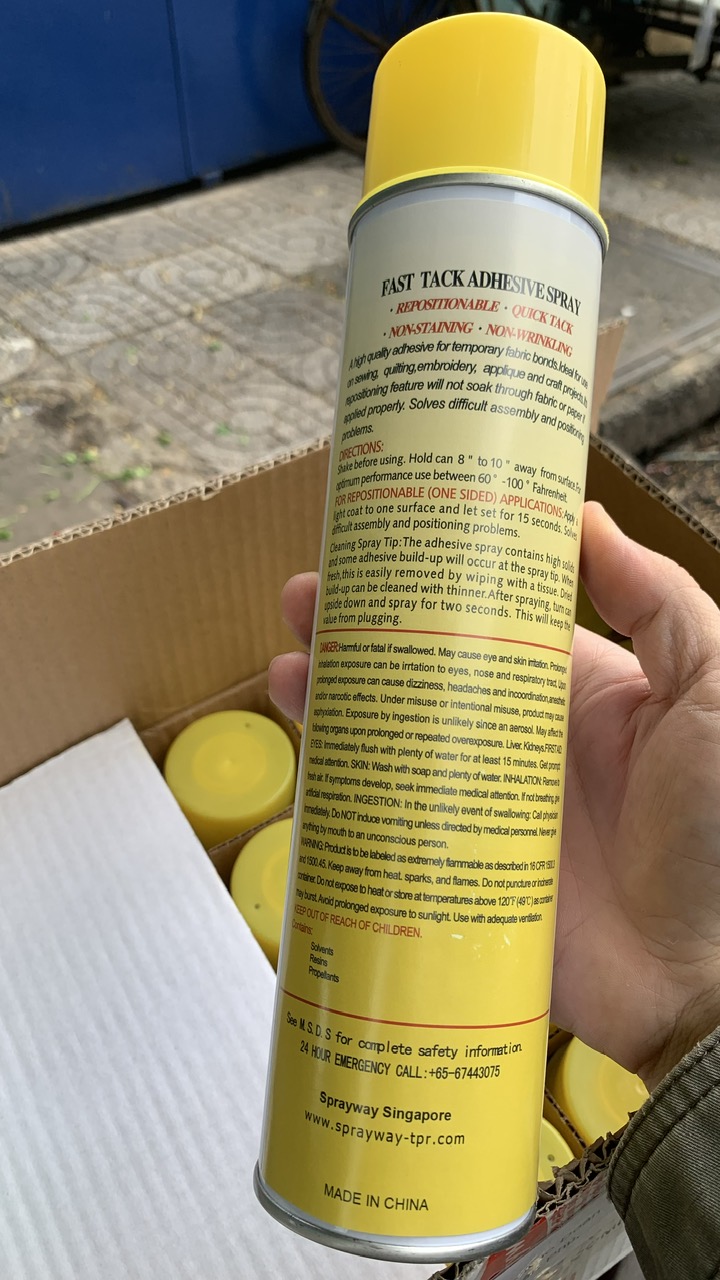 Keo xịt đa năng dùng trong ngành may thêu Sprayway TPR99 600ml