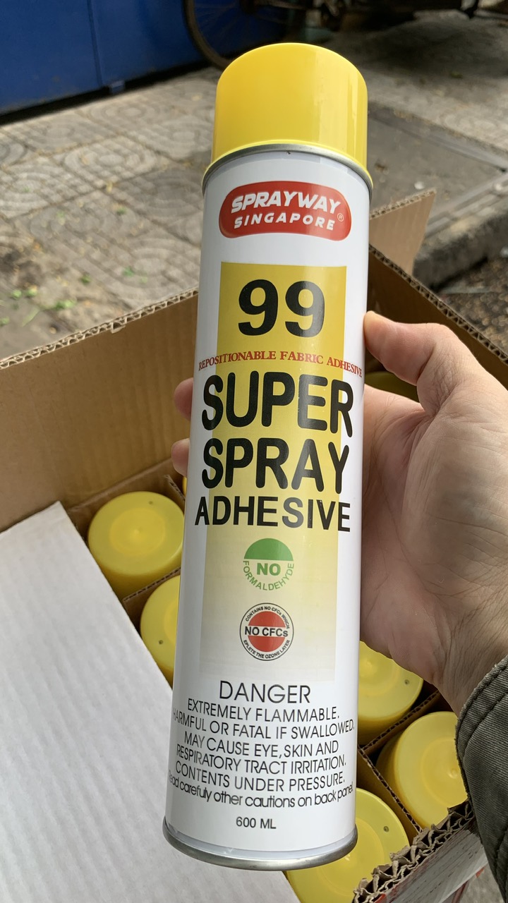 Keo xịt đa năng dùng trong ngành may thêu Sprayway TPR99 600ml