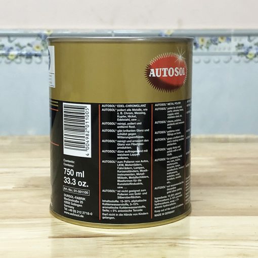 Lon kem đánh bóng kim loại Autosol Metal Polish Edel-Chromlanz 750ml Đức