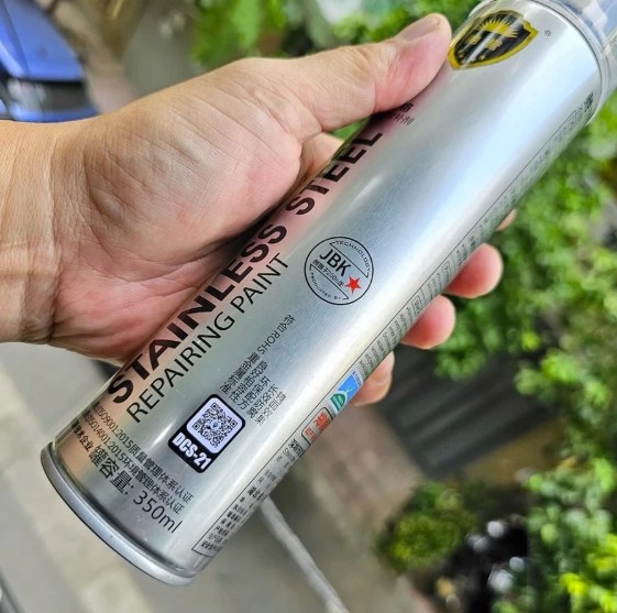 Sơn mạ inox, crom Stainless Steel Repairing Paint JBK DCS-21 350ml