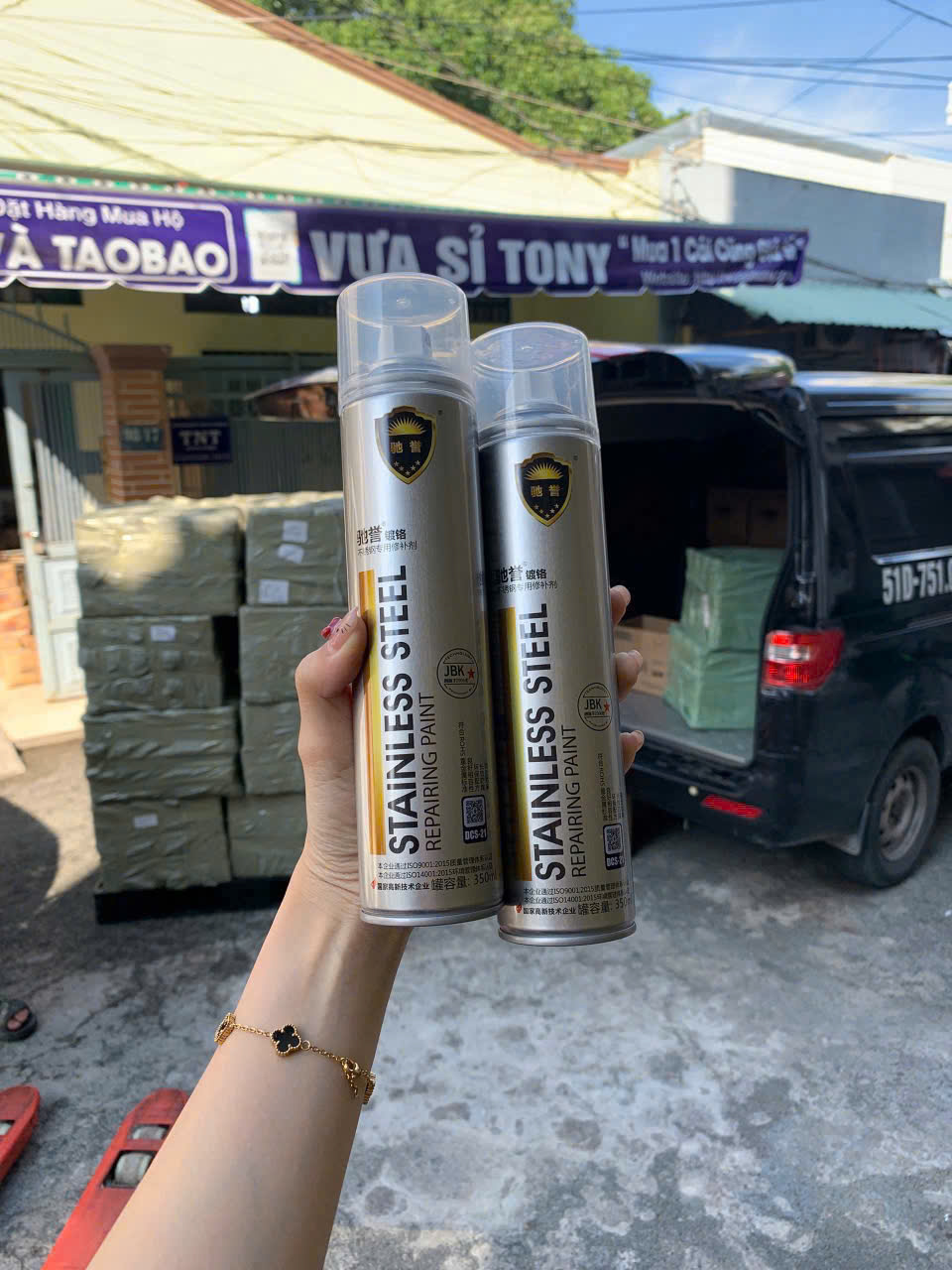 Sơn mạ inox, crom Stainless Steel Repairing Paint JBK DCS-21 350ml