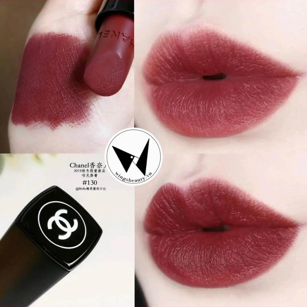 Thỏi Chanel Rouge Obscur mang sắc đỏ và sắc đất kinh điển