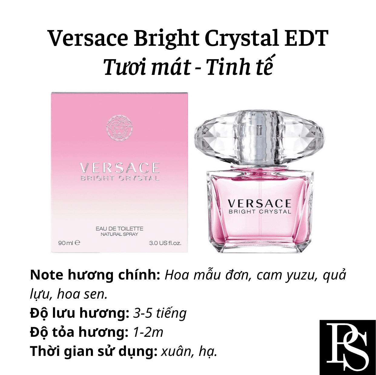 Nước hoa Nữ - Versace Bright Crystal EDT