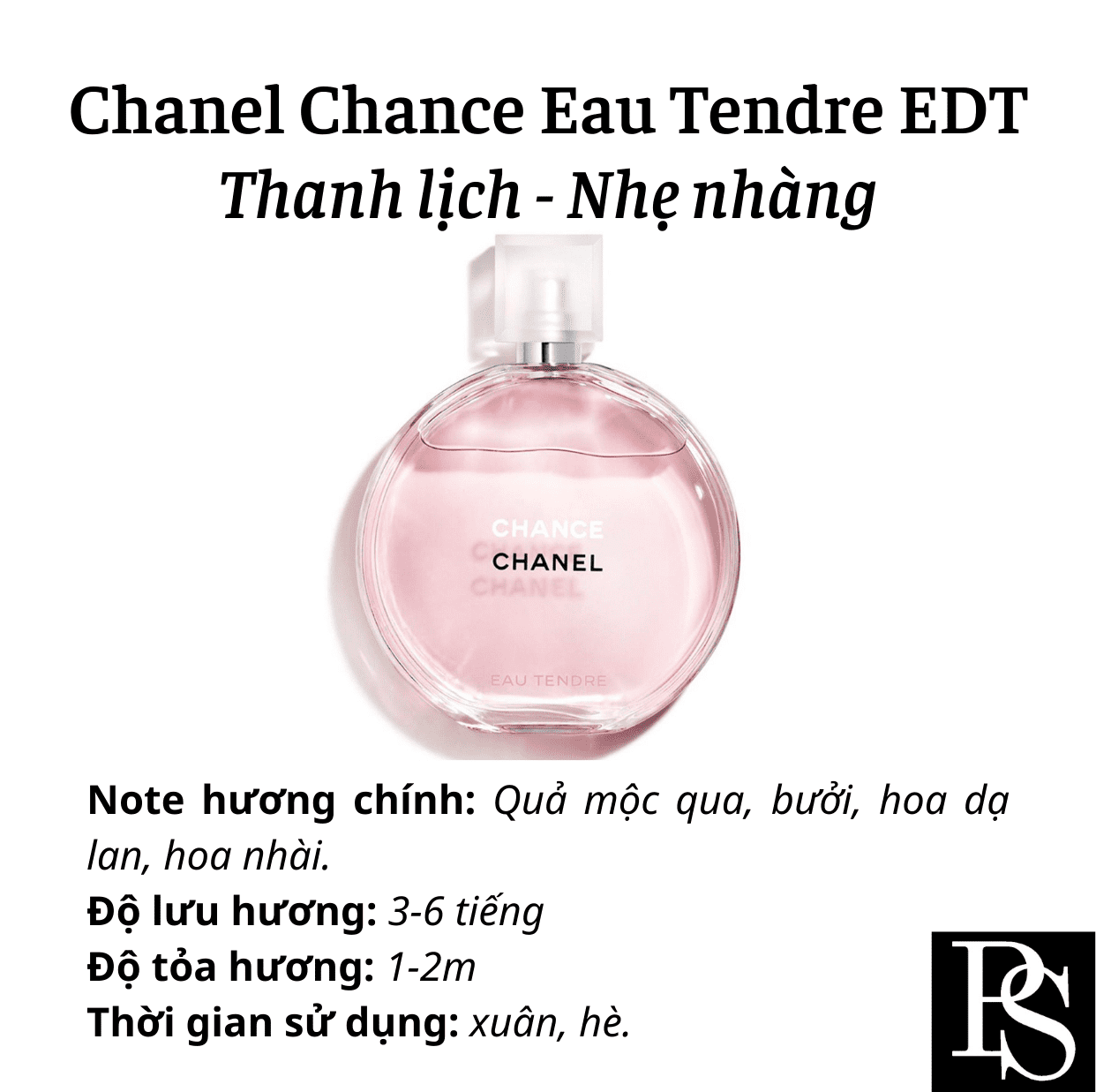 Nước hoa Nữ - Chanel Chance Eau Tendre EDT