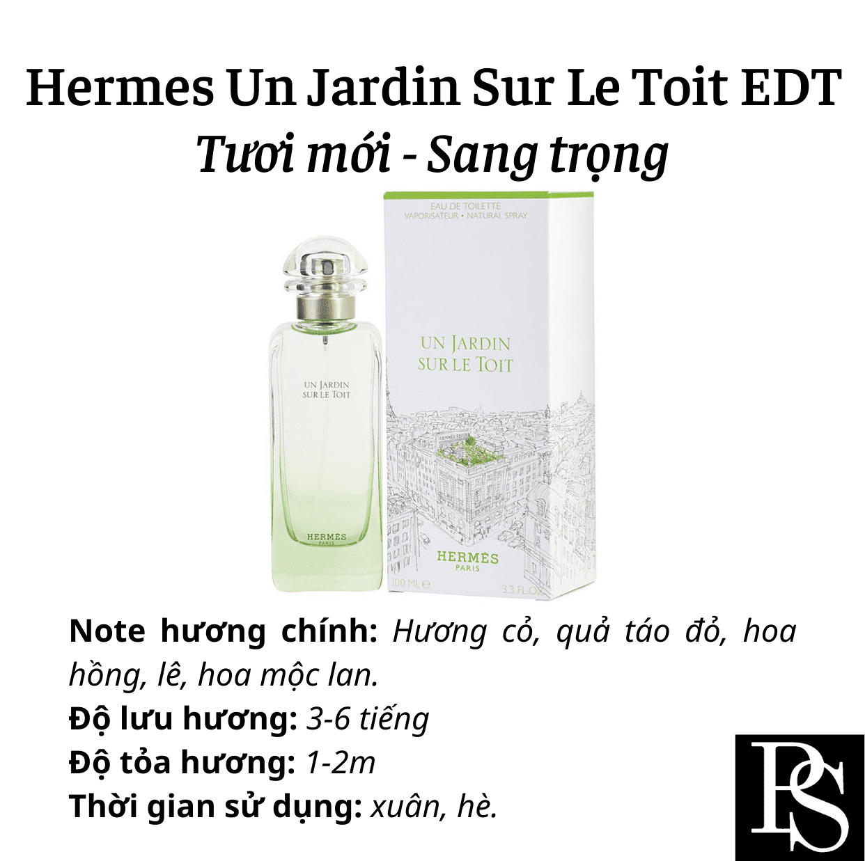 Nước hoa Nữ - Hermes Un Jardin Sur Le Toit EDT