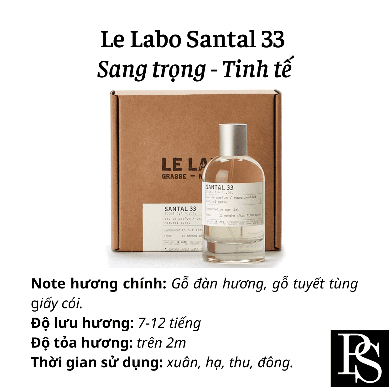 Nước hoa Niche - Le Labo Santal 33