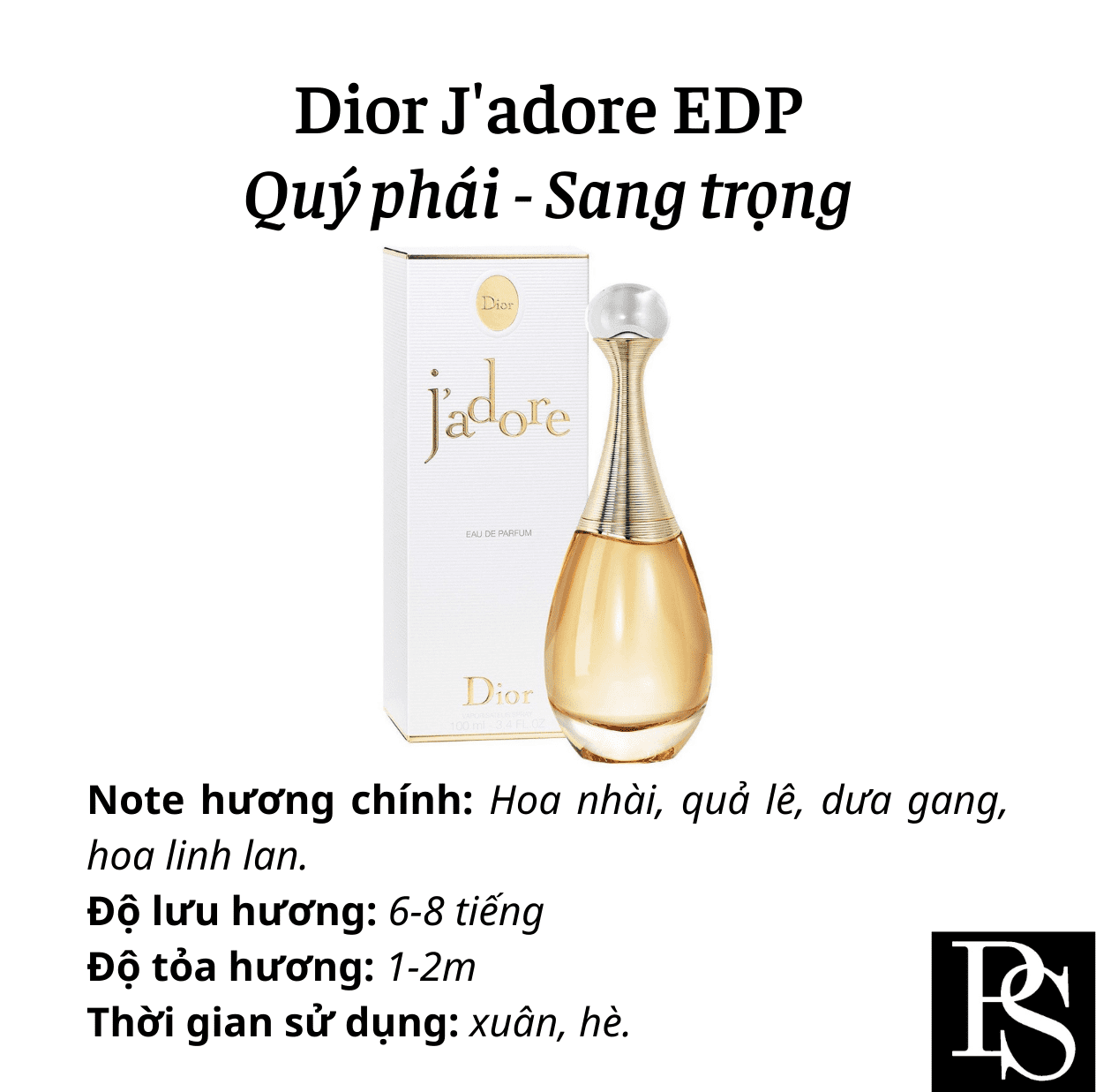 Nước hoa Nữ - Dior Jadore EDP