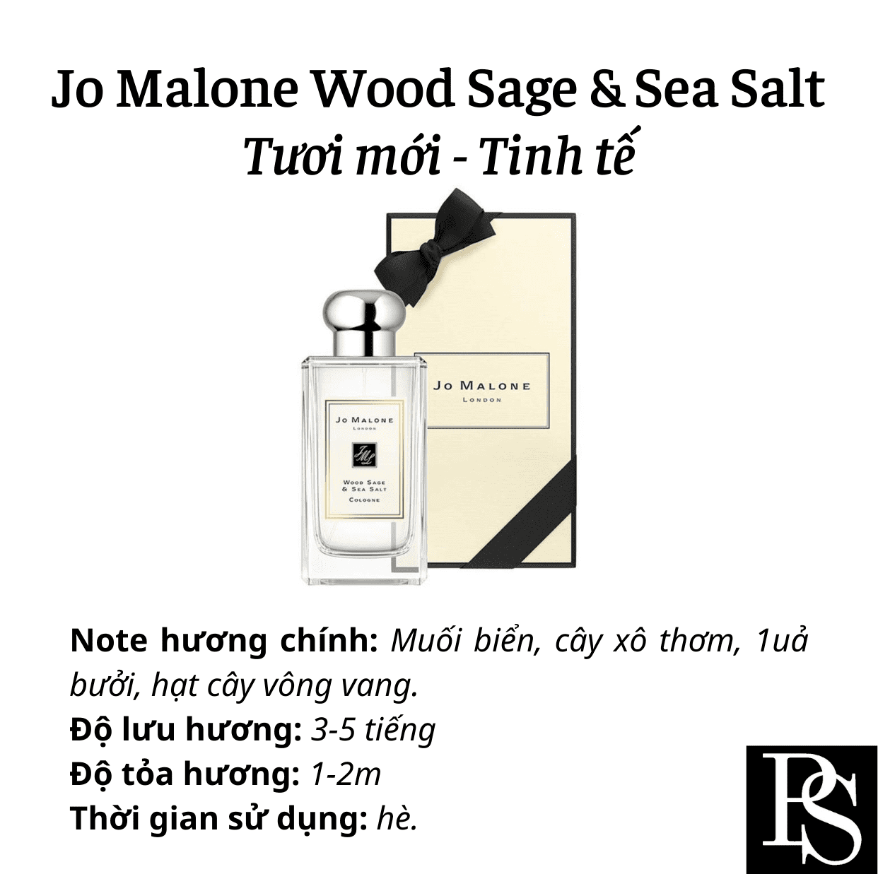 Nước hoa Niche - Jo Malone Wood Sage Sea Salt