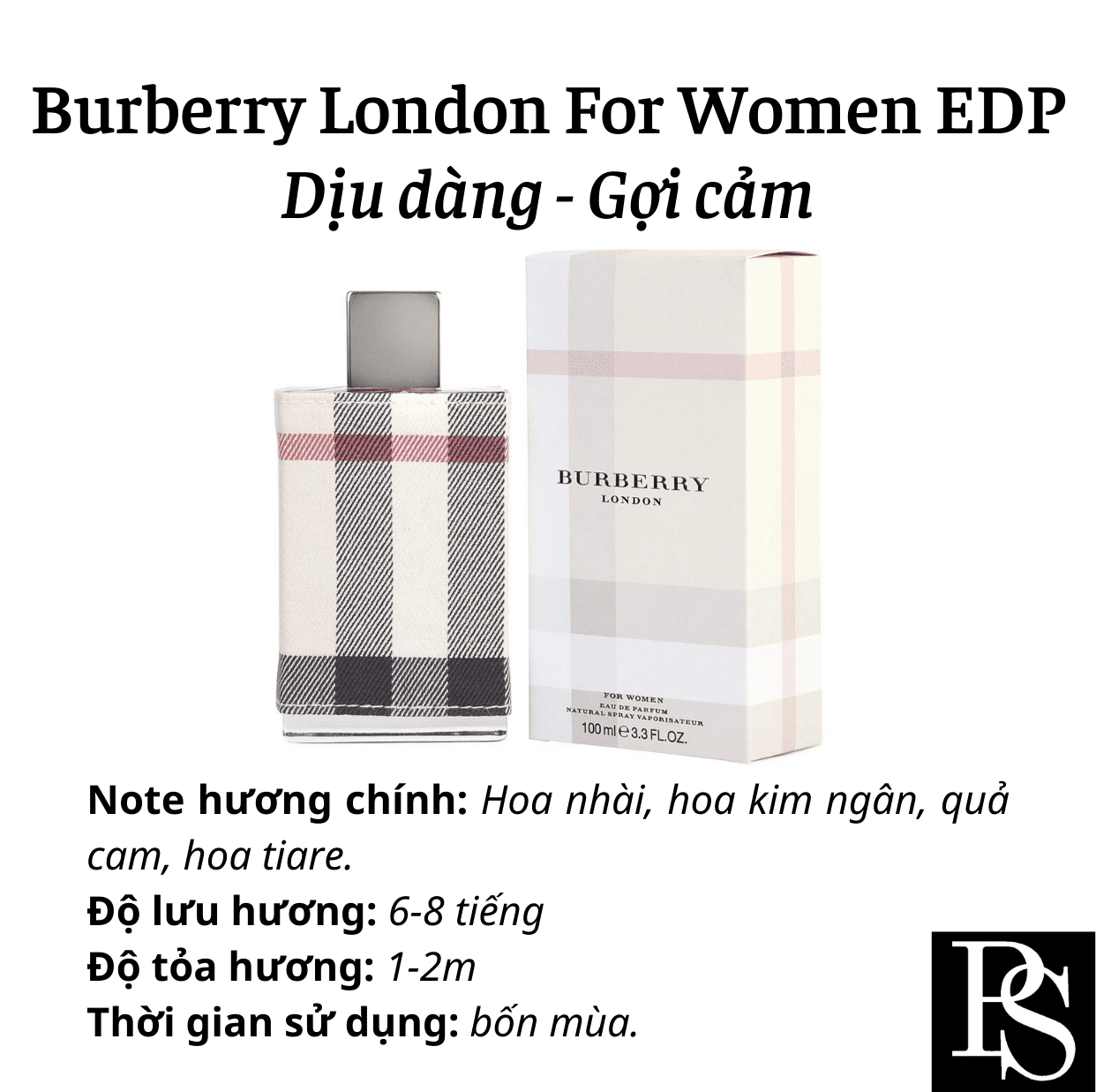 Nước hoa Nữ - Burberry London For Women EDP